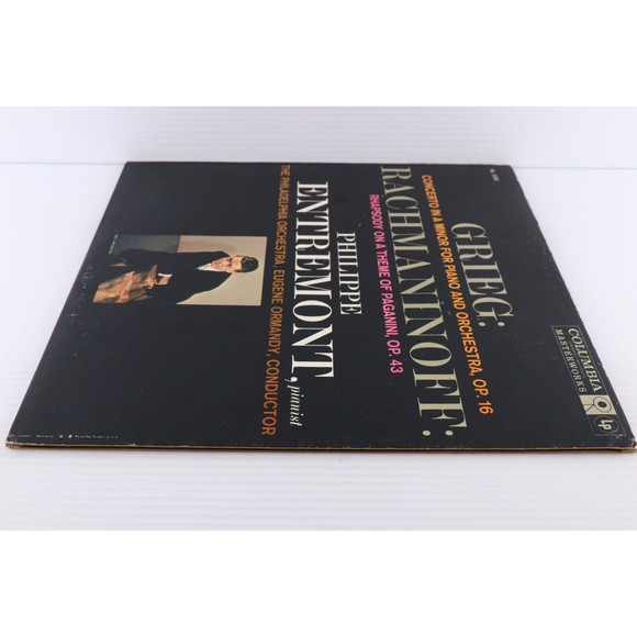 Grieg Rachmaninoff Piano Concerto Entremont Ormandy Rhapsody 12" LP Record 6-Eye - Picture 5 of 16